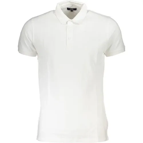 Weißes Baumwoll-Poloshirt mit gesticktem Logo - Cavalli Class - Modalova