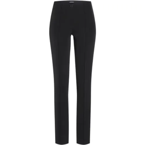 Schwarze High-Waist Straight Hose , Damen, Größe: S - CAMBIO - Modalova