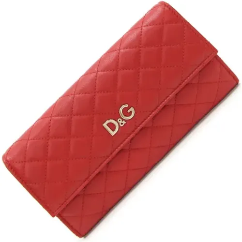 Pre-owned Leather wallets , female, Sizes: ONE SIZE - Dolce & Gabbana Pre-owned - Modalova