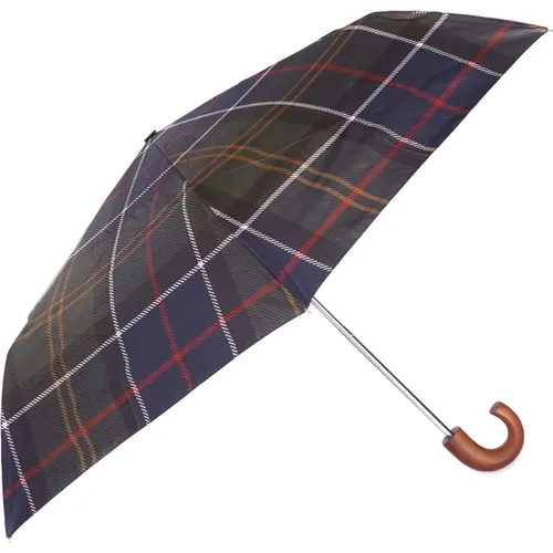 Tartan Mini Umbrella Accessory , male, Sizes: ONE SIZE - Barbour - Modalova