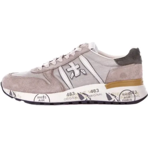 Logo Sneakers Wildleder Gummisohle Leinwand , Herren, Größe: 44 EU - Premiata - Modalova