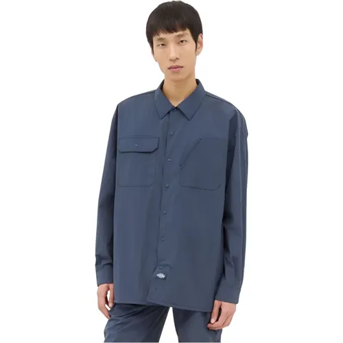 Oversized Arbeitsbluse mit perforiertem Panel , Herren, Größe: S - Dickies - Modalova