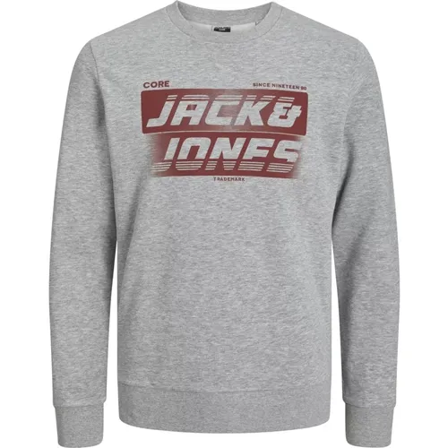 Sporty Night Pullover Sweatshirt , Herren, Größe: S - jack & jones - Modalova