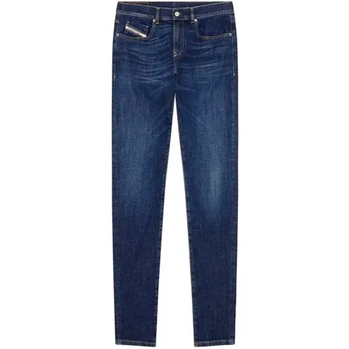 Schmale Stretch-Jeans - Blau - Größe 29 , Herren, Größe: W30 - Diesel - Modalova