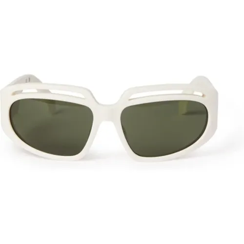 Dynamische Rechteckige Sonnenbrille , unisex, Größe: 61 MM - Palm Angels - Modalova