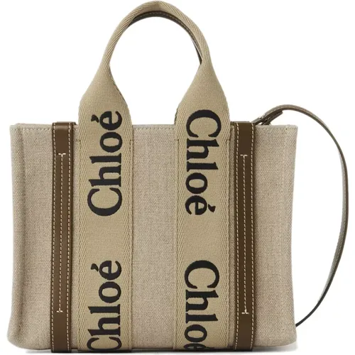 Beige Leinwand Tote Tasche Chloé - Chloé - Modalova