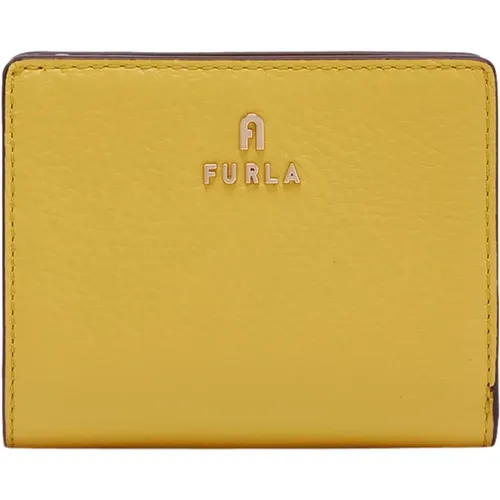 Kompakte Brieftasche mit Farbblockleder - Furla - Modalova