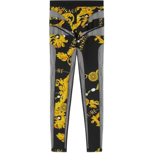 Hose , Damen, Größe: S - Versace Jeans Couture - Modalova