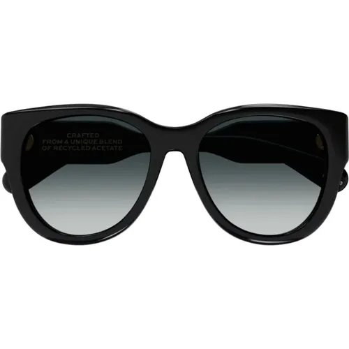 Oversized Cat-Eye Acetate Sunglasses , unisex, Sizes: ONE SIZE - Chloé - Modalova