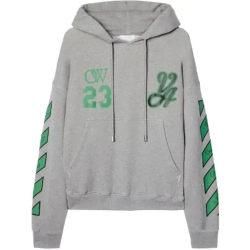 Varsity Skate Hoodie , male, Sizes: M - Off White - Modalova