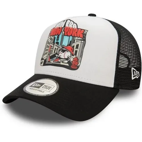 Schwarzer Grafikdruck Trucker Hut New York - new era - Modalova