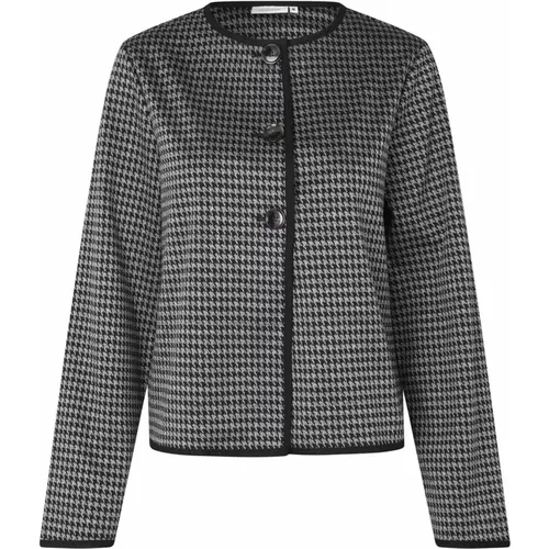 Houndstooth Jacket with Buttons , female, Sizes: 2XL, M, XS, XL, S, L - Masai - Modalova