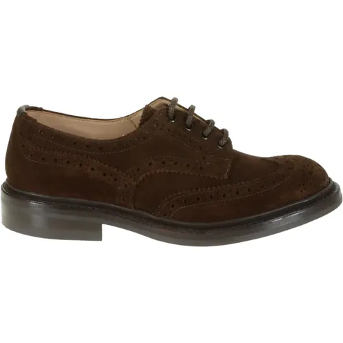 Suede Lace-up Dainite Sole , male, Sizes: 9 1/2 UK, 10 UK - Tricker's - Modalova