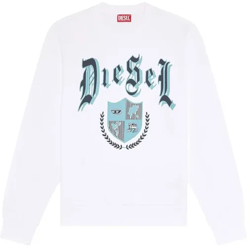 Stylischer Sweatshirt für Männer und Frauen , Herren, Größe: M - Diesel - Modalova