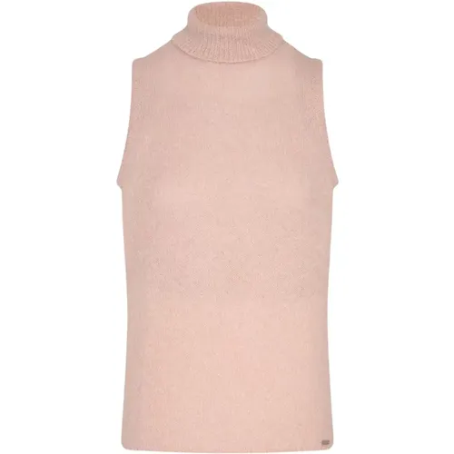 Alpaca High-Neck Sleeveless Jumper , Damen, Größe: M - Kiton - Modalova