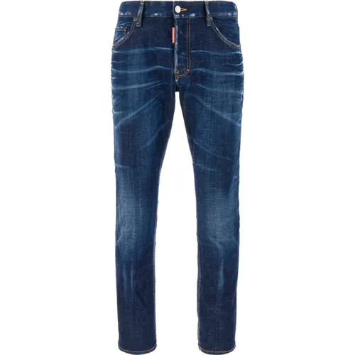 Stylische Jeans für Männer und Frauen,Dunkelblaue Hose Noos - Dsquared2 - Modalova