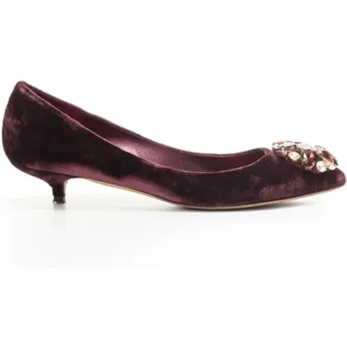 Pre-owned Velvet heels , female, Sizes: 3 1/2 UK - Dolce & Gabbana Pre-owned - Modalova