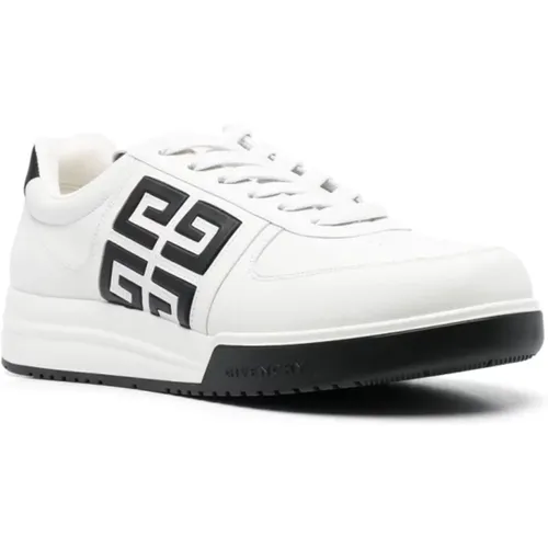 Low-Top Leather Sneakers with 4G Logo , male, Sizes: 8 UK, 10 UK, 11 UK, 8 1/2 UK, 6 UK, 9 1/2 UK - Givenchy - Modalova