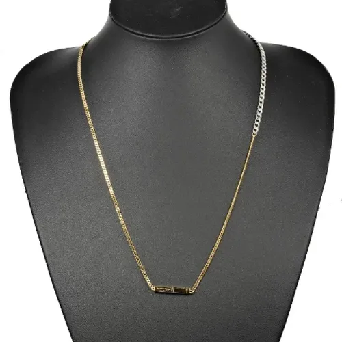 Pre-owned Metal necklaces , female, Sizes: ONE SIZE - Bottega Veneta Vintage - Modalova