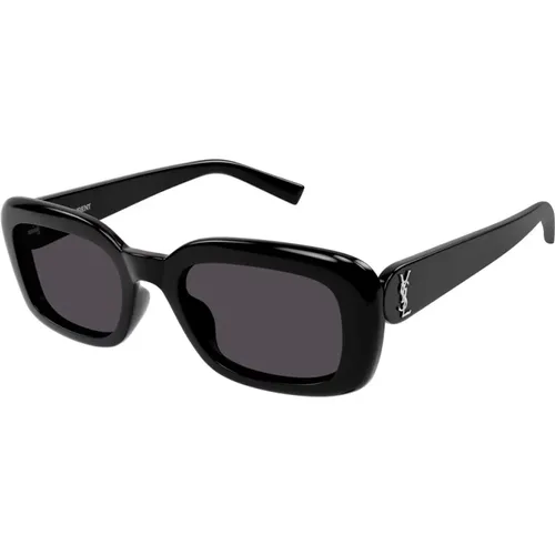 MonogramLarge Sunglasses , female, Sizes: 53 MM - Saint Laurent - Modalova