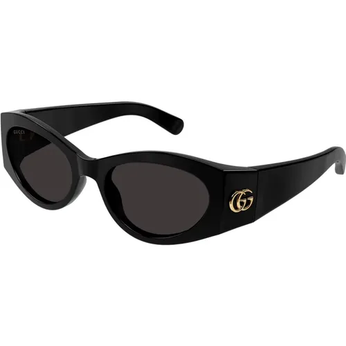 Stylish Sunglasses in /Dark Grey , female, Sizes: 53 MM - Gucci - Modalova