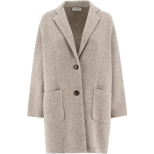 Coat , female, Sizes: L - Le Tricot Perugia - Modalova