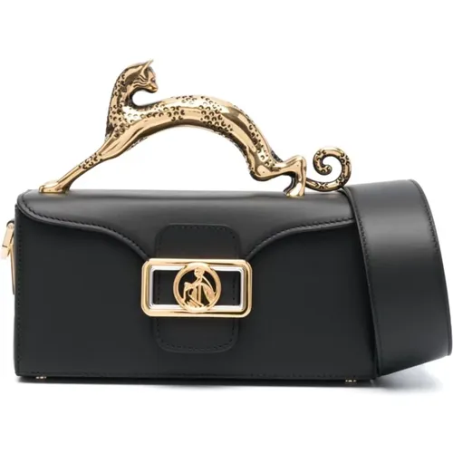 Cat Mini Bag with Gold-Plated Finishes , female, Sizes: ONE SIZE - Lanvin - Modalova