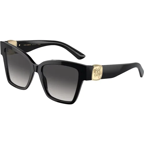 Dg4470-501/8G Sunglasses Dark Grey , female, Sizes: 54 MM - Dolce & Gabbana - Modalova