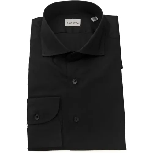 Elegant Slim Fit French Collar Shirt , male, Sizes: XL, 2XL, L, 3XL, 7XL, S, M - Bagutta - Modalova