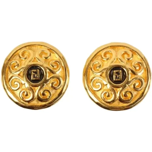 Pre-owned Fabric earrings , female, Sizes: ONE SIZE - Fendi Vintage - Modalova