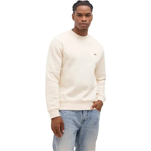 Basic Pullover Herren Off-White , Herren, Größe: L - Lacoste - Modalova