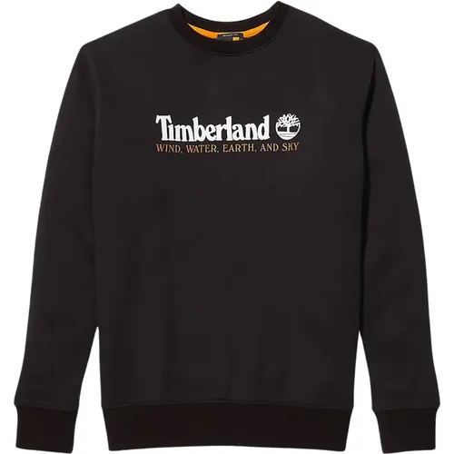 Großer Logo-Print Pullover , Herren, Größe: L - Timberland - Modalova