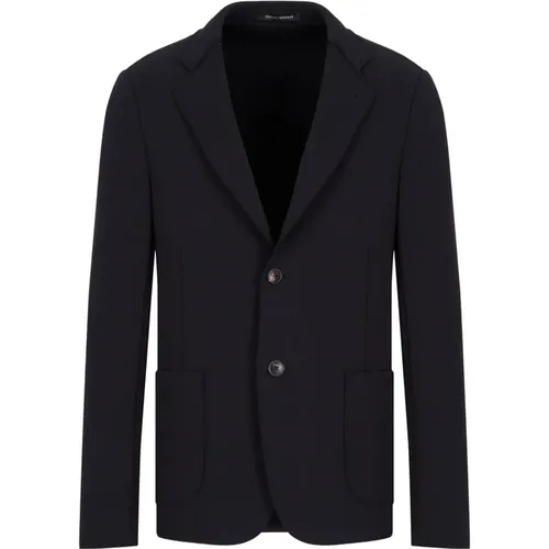 Navy Iconic Jacket , male, Sizes: XL - Emporio Armani - Modalova