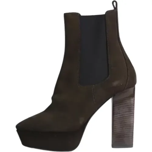 Pre-owned Suede boots , female, Sizes: 5 UK - Yves Saint Laurent Vintage - Modalova
