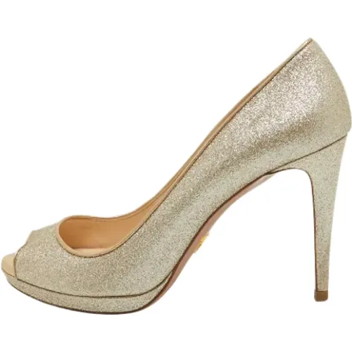 Pre-owned Fabric heels , female, Sizes: 7 UK - Prada Vintage - Modalova