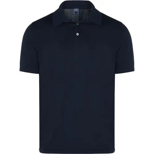 Giza cotton polo shirt , male, Sizes: 3XL - Fedeli - Modalova