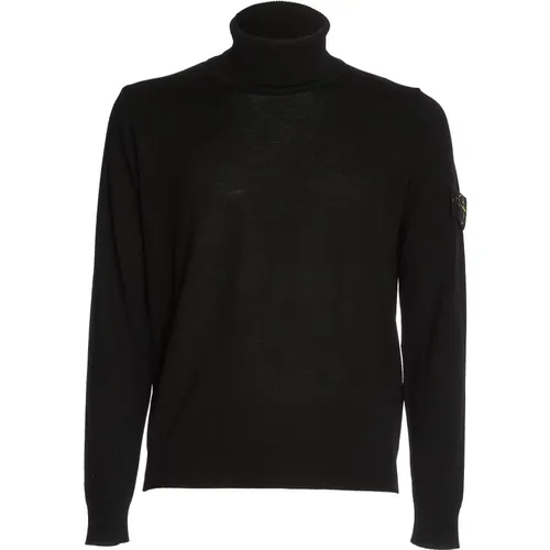 Schwarze Strickware Aw24 , Herren, Größe: XL - Stone Island - Modalova