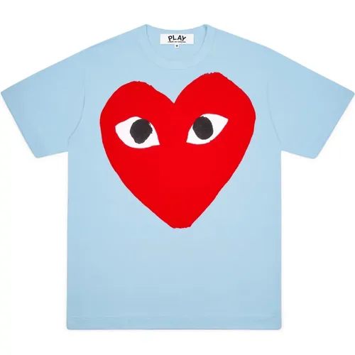 Rotes Herz T-shirt , Herren, Größe: L - Comme des Garçons Play - Modalova
