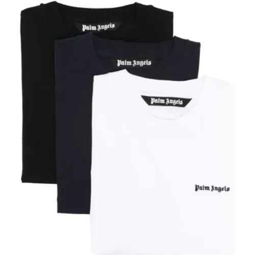 MultiColour T-shirts and Polos , male, Sizes: S, M, XL, L - Palm Angels - Modalova