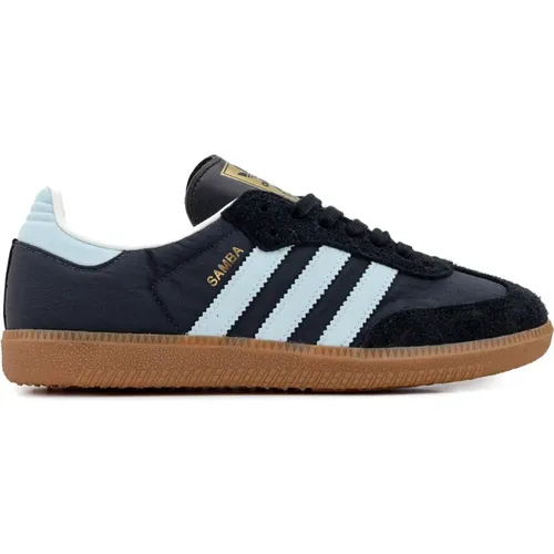 Blue Samba OG Sneakers , male, Sizes: 11 1/3 UK - Adidas - Modalova