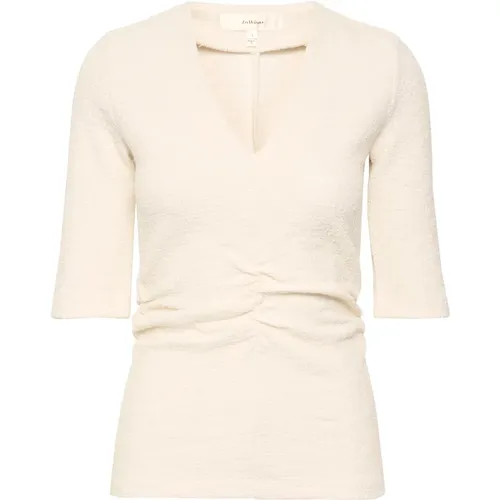 Gedrapetes V-Ausschnitt Top Whisper , Damen, Größe: M - InWear - Modalova