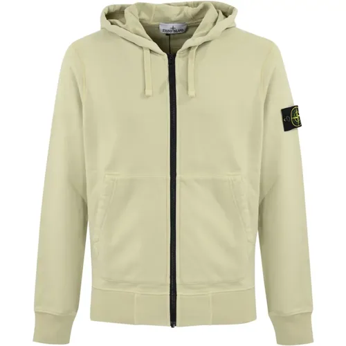 Reißverschluss Kapuzenpullover , Herren, Größe: S - Stone Island - Modalova