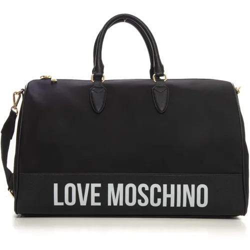 Stylische Reisetasche mit Schultergurt , Damen, Größe: ONE Size - Love Moschino - Modalova