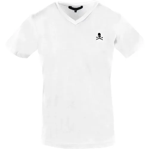 Mens V-Neck Cotton T-Shirt , male, Sizes: S, M, L - Philipp Plein - Modalova