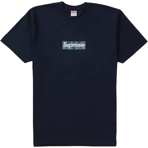 Limitierte Auflage Bandana T-shirt Navy , Herren, Größe: XL - Supreme - Modalova
