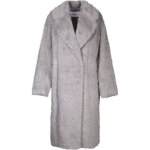 Grey Jackets Coats for Women Aw23 , female, Sizes: 2XS, S - Stand Studio - Modalova