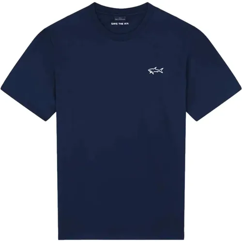 Reflex Print Polyester T-Shirt - , male, Sizes: XL, 2XL, M, L - PAUL & SHARK - Modalova