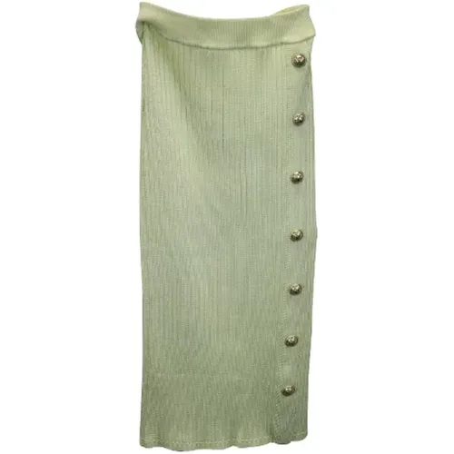 Pre-owned Fabric bottoms , female, Sizes: L - Balmain Pre-owned - Modalova