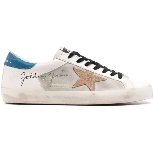 Lizard Printed Leather Sneakers , Herren, Größe: 39 EU - Golden Goose - Modalova