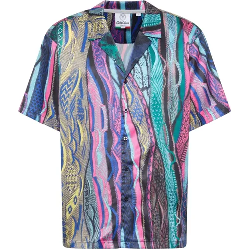 Stylish All-Over Print Shirt , male, Sizes: L, XL - carlo colucci - Modalova